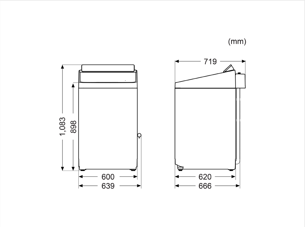 Máy giặt cửa trên Panasonic TD Inverter 11.5kg NA-FD115W3BV